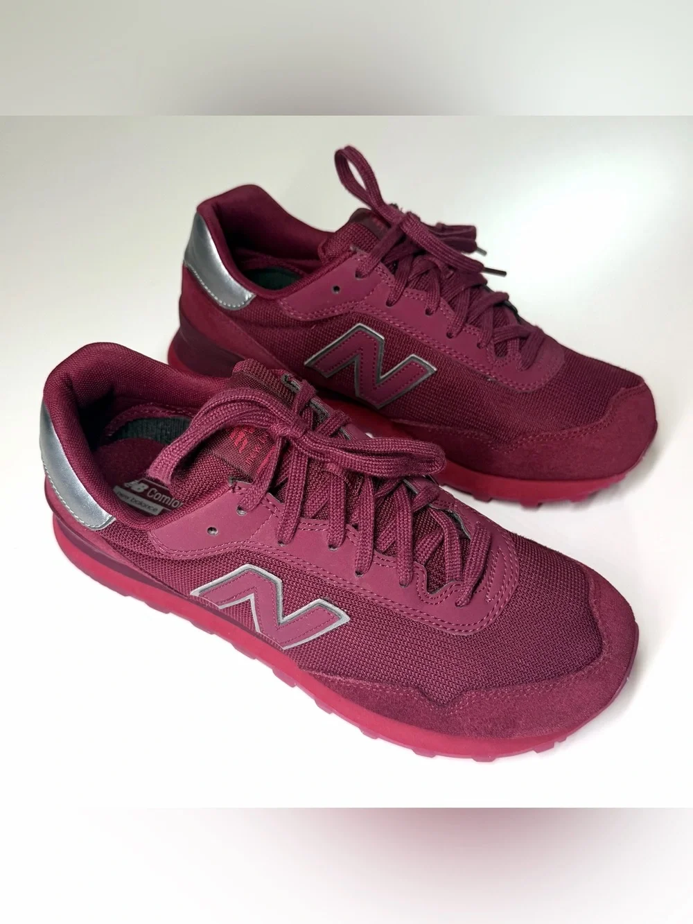 New Balance Men’s 515 Burgundy/Maroon Retro Runner Sneakers Size- 9